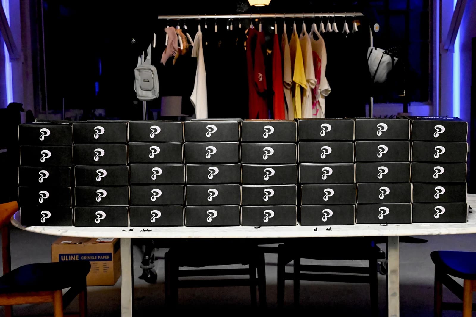 Coordinated boxes and apparel