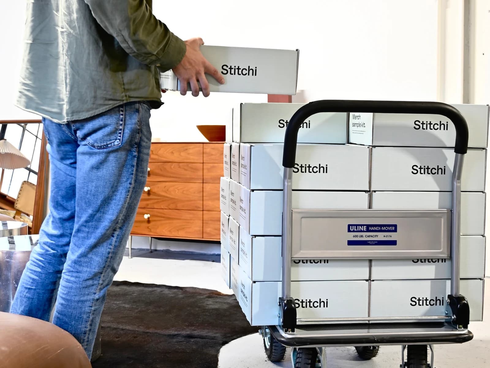 Stitchi sample kits in motion