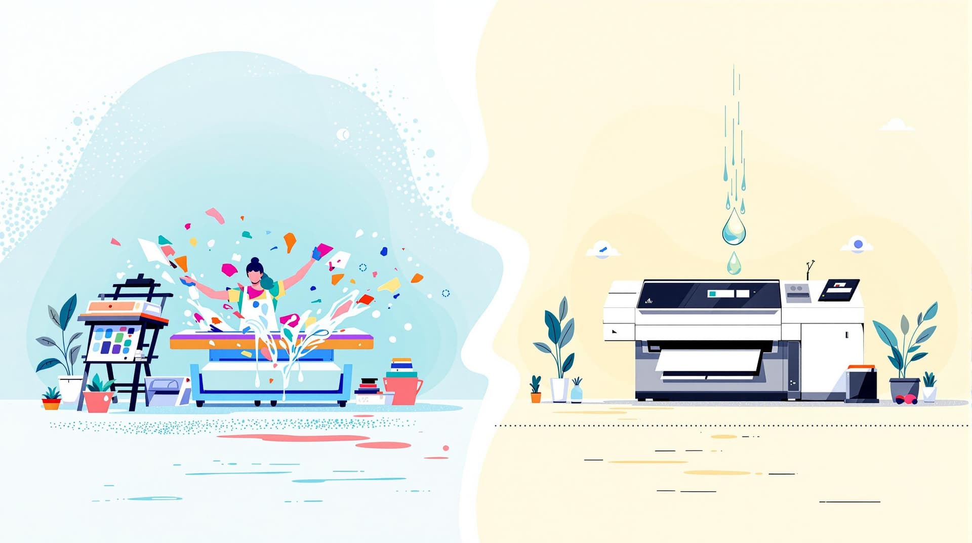 Cover image for Screen Printing vs. Digital: Water Use