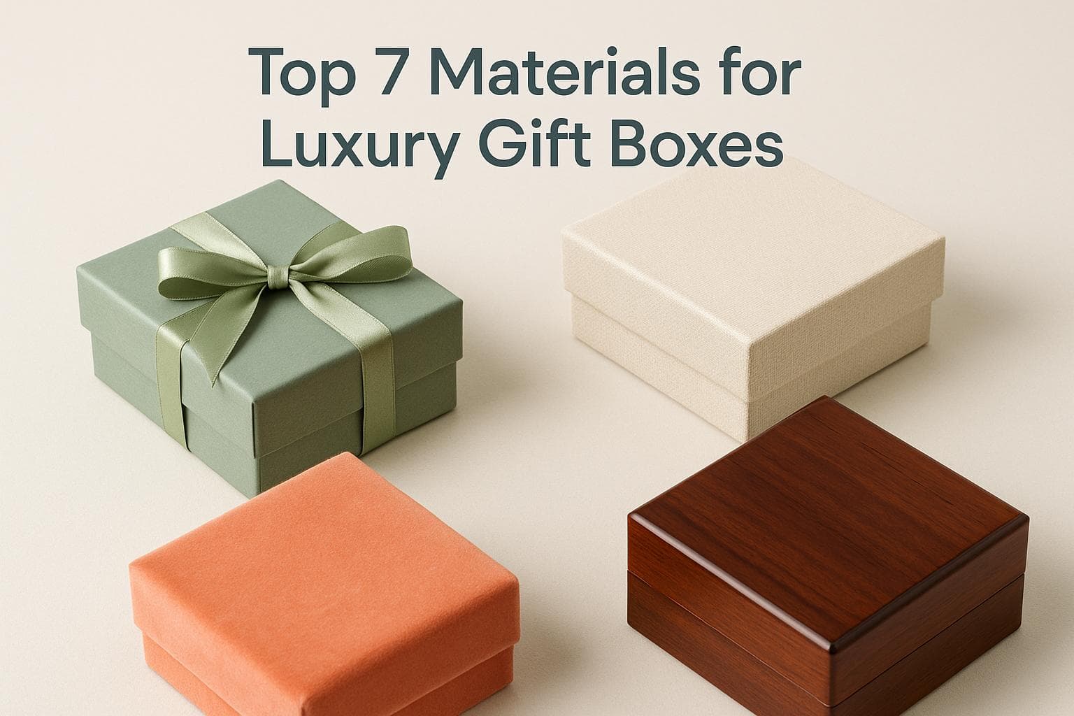 Top 7 Materials for Luxury Gift Boxes